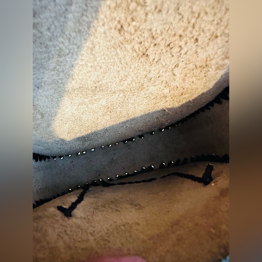 VINTAGE HAND TOOLED LEATHER Purse Bag Mexico Crossbody Adjustable Brown Boho - Picture 15 of 16